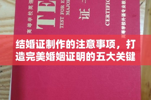 滦平结婚证制作的注意事项，打造完美婚姻证明的五大关键点