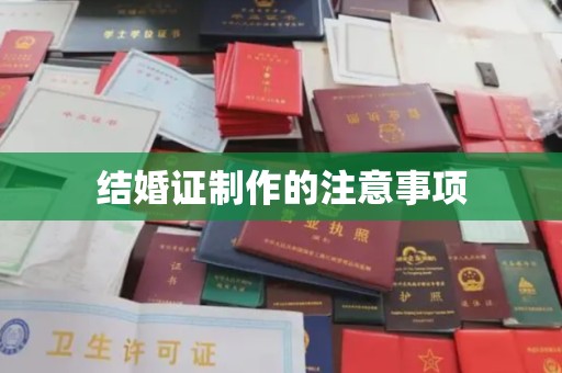 滦平结婚证制作的注意事项
