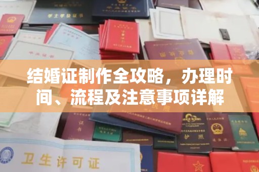 滦平结婚证制作全攻略，办理时间、流程及注意事项详解