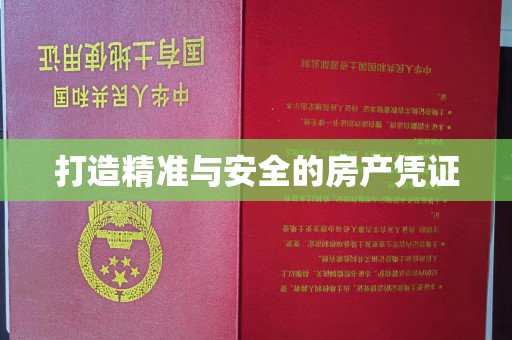 滦平打造精准与安全的房产凭证